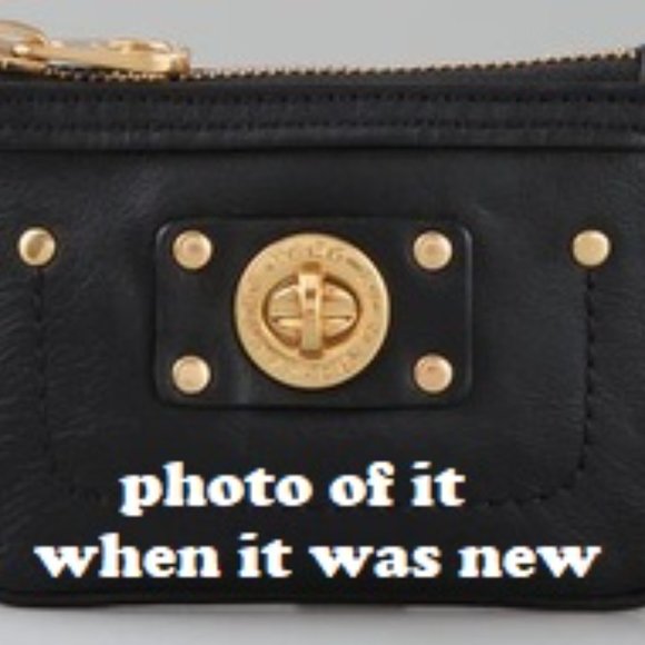 MARC BY MARC JACOBS "Totally Turnlock Key Pouch" Wallet / Card Holder w Keyring - Picture 7 of 8